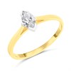 18ct Yellow Gold Diamond Solitaire Engagement Ring - 40pts - F/I2 - H04745