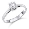 18ct White Gold Diamond Solitaire Engagement Ring - 52pts - H/I3 - H0508