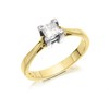 18ct Yellow Gold Diamond Solitaire Engagement Ring - 54pts - M-N/SI2 - H05105