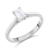 Platinum Diamond Solitaire Engagement Ring - 55pts - J/SI1 - H051233