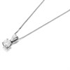 18ct White Gold Diamond Solitaire Pendant - 50pts - G/I2 - H05134