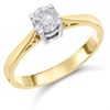 18ct Yellow Gold Diamond Solitaire Engagement Ring - 1/2ct - E/I2 - H05369