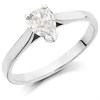 Platinum Diamond Solitaire Engagement Ring - 50pts - F/SI1 - H05443