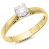 18ct Yellow Gold Diamond Solitaire Engagement Ring - 1/2ct - H/I2 - H05707
