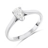 Platinum Diamond Solitaire Engagement Ring - 55pts - M/SI1 - H05876