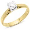 18ct Yellow Gold Diamond Solitaire Engagement Ring - 63pts - G/I2 - H06134