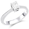 18ct White Gold Diamond Solitaire Engagement Ring - 61pts - J/SI2 - H06146