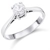 18ct White Gold Diamond Solitaire Engagement Ring - 61pts - H/I3 - H06167