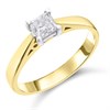 18ct Yellow Gold Diamond Solitaire Engagement Ring - 60pts - J/SI1 - H06180