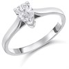 18ct White Gold Diamond Solitaire Engagement Ring - 65pts - J/I2 - H0652