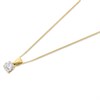18ct Yellow Gold Diamond Solitaire Necklace - 60pts - H/I2 - H0654