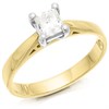 18ct Yellow Gold Diamond Solitaire Engagement Ring - 75pts - I/I2 - H07207