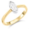 18ct Yellow Gold Diamond Solitaire Engagement Ring - 77pts - I/I2 - H07222