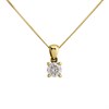 18ct Yellow Gold Diamond Solitaire Pendant - 70pts - G/I1 - H0734