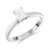 Platinum Diamond Solitaire Engagement Ring - 73pts - F/SI1 - H07998
