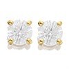 18ct Yellow Gold Diamond Solitaire Stud Earrings - 83pts per pair - F-G/I1 - H08128