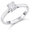 Platinum Diamond Solitaire Engagement Ring - 85pts - L/I1 - H08182