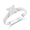 18ct White Gold Diamond Solitaire Engagement Ring - 85pts - F/I1 - H08231