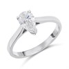 Platinum Diamond Solitaire Engagement Ring - 89pts - L/SI2 - H08341