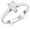 18ct White Gold Diamond Solitaire Engagement Ring - 87pts - I/I1 - H0869