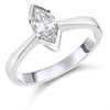 Platinum Diamond Solitaire Engagement Ring - 82pts - G/SI2 - H0879