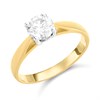 18ct Yellow Gold Diamond Solitaire Engagement Ring - 92pts - Q-R/SI1 - H09112