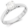 18ct White Gold Diamond Solitaire Engagement Ring - 90pts - H/I2 - H0927