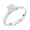 Platinum Diamond Solitaire Engagement Ring - 90pts - M/VS2 - H09281