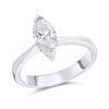 18ct White Gold Diamond Solitaire Engagement Ring - 99pts - K/I2 - H0978