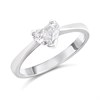 18ct White Gold Diamond Solitaire Engagement Ring - 90pts - I/I2 - H0984