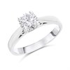 18ct White Gold Diamond Solitaire Engagement Ring - 1.01ct - J/I2 - H10128
