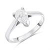 Platinum Diamond Solitaire Engagement Ring - 1.03ct - J/I2 - H101326