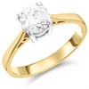 18ct Yellow Gold 1 Carat Diamond Solitaire Engagement Ring - G/I3 - H10137