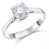 18ct White Gold Diamond Solitaire Engagement Ring - 1.05ct - J/I1 - H10158