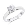 18ct White Gold Diamond Solitaire Engagement Ring - 1ct - Certificated - H10174