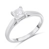 Platinum Diamond Solitaire Engagement Ring - 1.01ct - F/SI1 - H101759