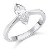 18ct White Gold 1 Carat Diamond Solitaire Engagement Ring - F/I1 - H10215