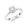 18ct White Gold Diamond Solitaire Engagement Ring - 1.06ct - L/I1 - H1028