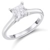 18ct White Gold Diamond Solitaire Engagement Ring - 1.01ct - G/I2 - H10474