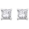 18ct White Gold Diamond Solitaire Earrings - 1.08ct/pair - K/I1 - H10487
