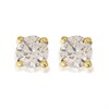 18ct Yellow Gold Diamond Solitaire Stud Earrings - 1.02ct per pair - L-M/SI1-I1 - H10632