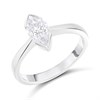 Platinum Diamond Solitaire Engagement Ring - 1.1ct - K/SI1 - H1195