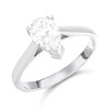 Platinum Diamond Solitaire Engagement Ring - 1.3ct - L/SI1 - H1361