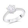 Platinum Diamond Solitaire Engagement Ring - 1.56ct - I/I2 - H1517