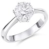 Platinum Diamond Solitaire Engagement Ring - 1.66ct - K/I2 - H1605