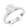 Platinum Diamond Solitaire Engagement Ring - 1.7ct - L/I2 - H1717