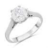 Platinum Diamond Solitaire Engagement Ring - 2.01ct - I/I2 - H2036