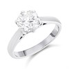 Platinum Diamond Solitaire Engagement Ring - 2.03ct - Certificated - H2044