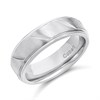 Cobalt Diagonal Pattern 7mm Band Ring - J1204
