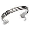 Titanium Matt And Polished Bangle - J1599